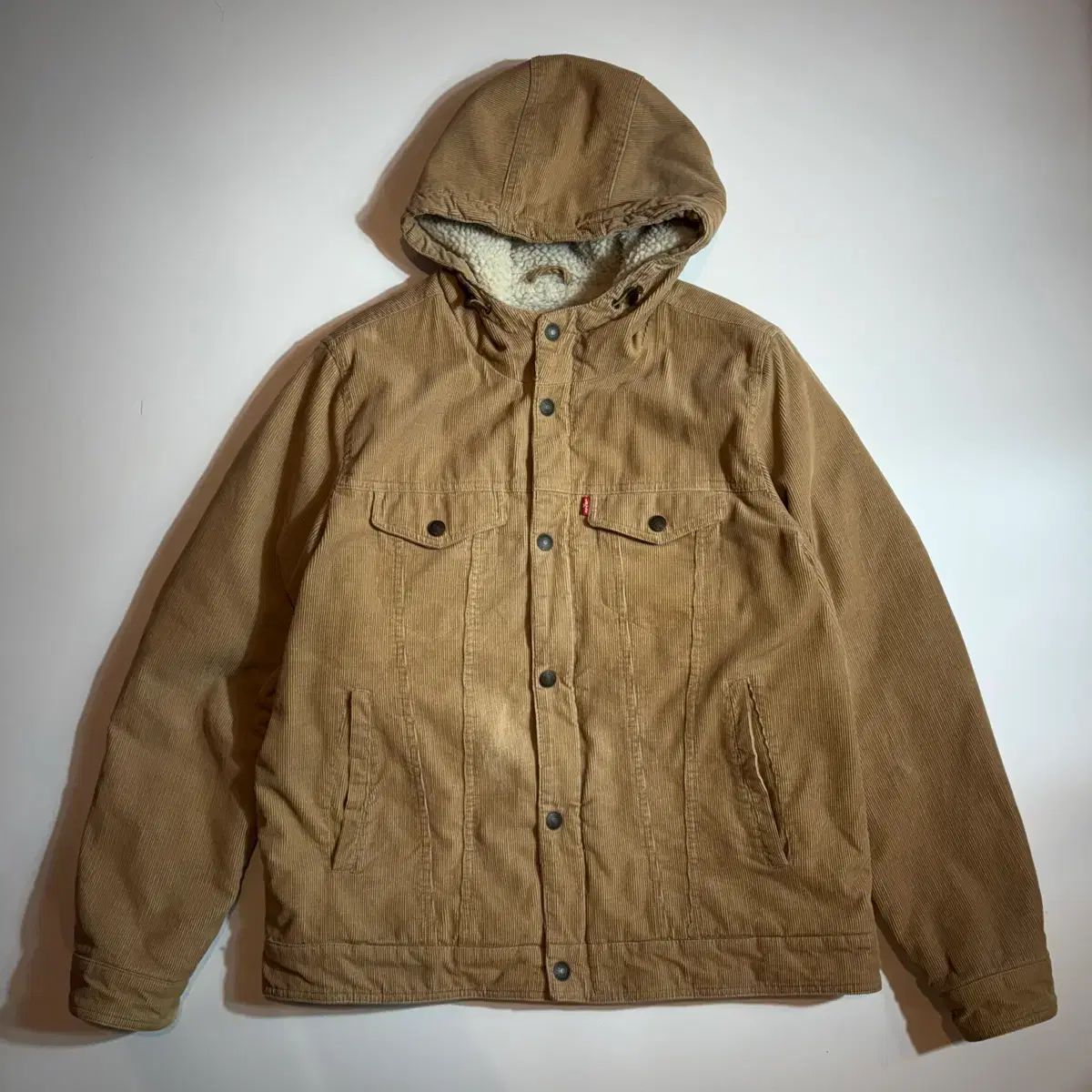 リーバイス コーデュロイ フード ジャケット ブラウン