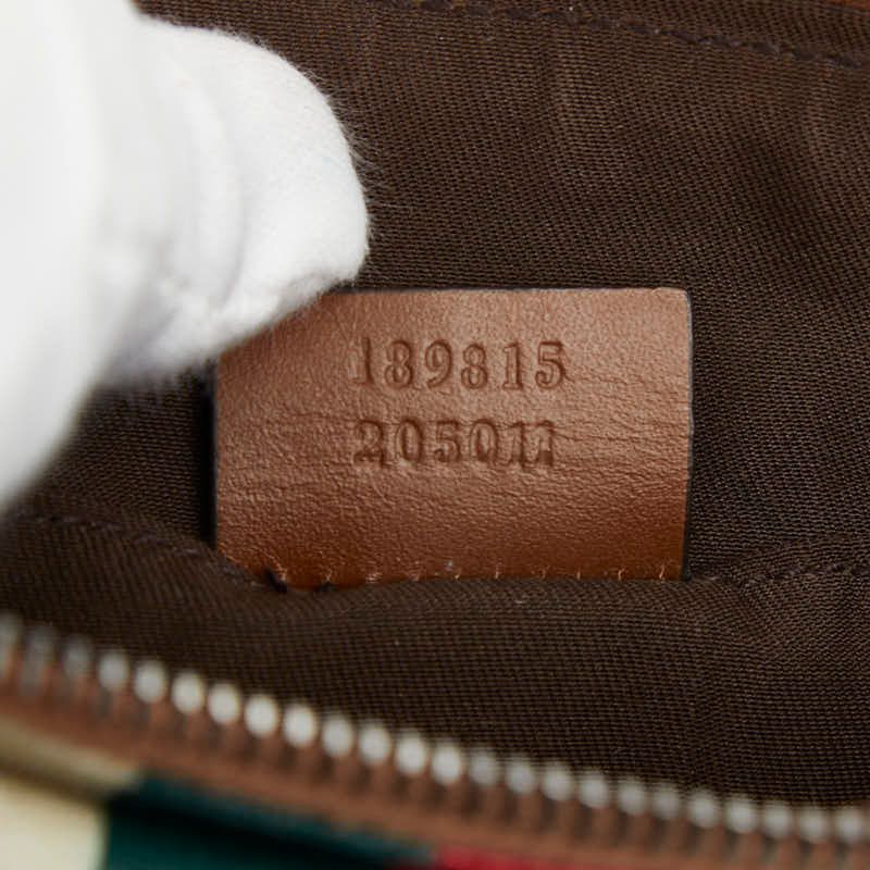 美品✨ GUCCI グッチ ボディバッグ 斜め掛け GG シェリーライン 美品グッチボディバッグGG柄シェリーラインナイロン斜め掛けブラック