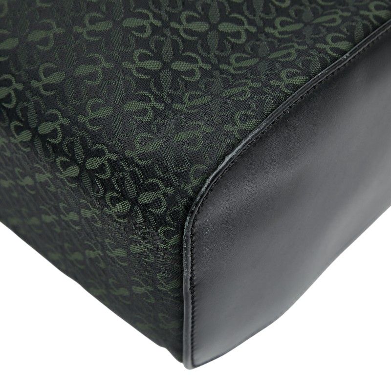 ロエベ アナグラム セカンドバッグ クラッチバッグ ブラック グリーン