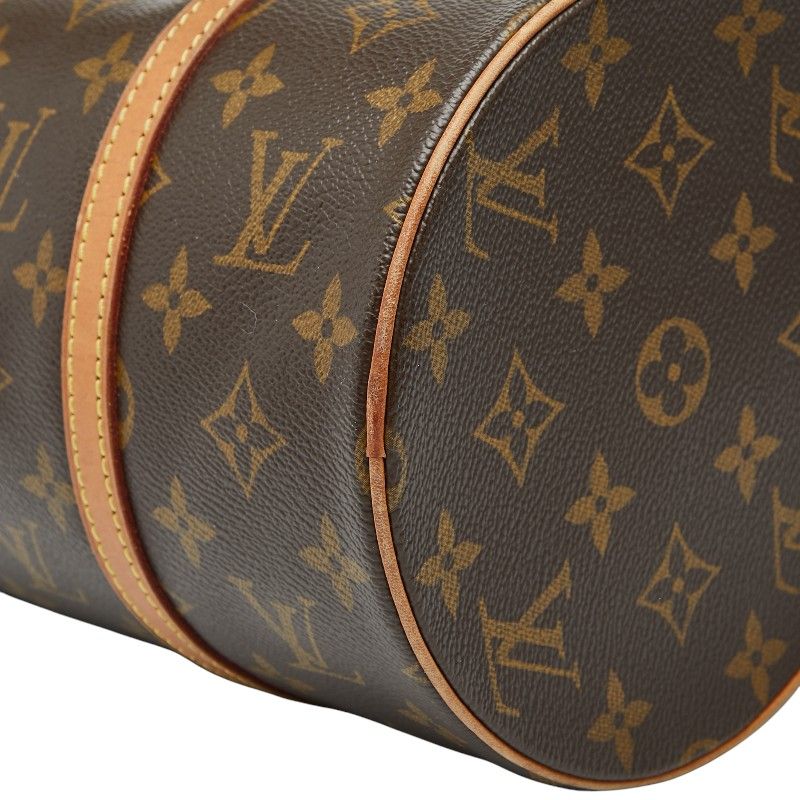 ルイ ヴィトン モノグラム パピヨン30 M51385 ブラウン PVC レザー