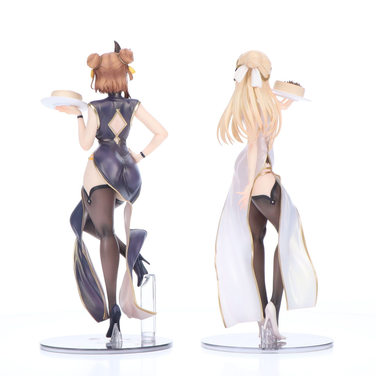 新品未開封　ライザのアトリエ　ライザ＆クラウディア　チャイナドレス　フィギュア ライザのアトリエ2」より、ライザとクラウディアのチャイナドレス姿で