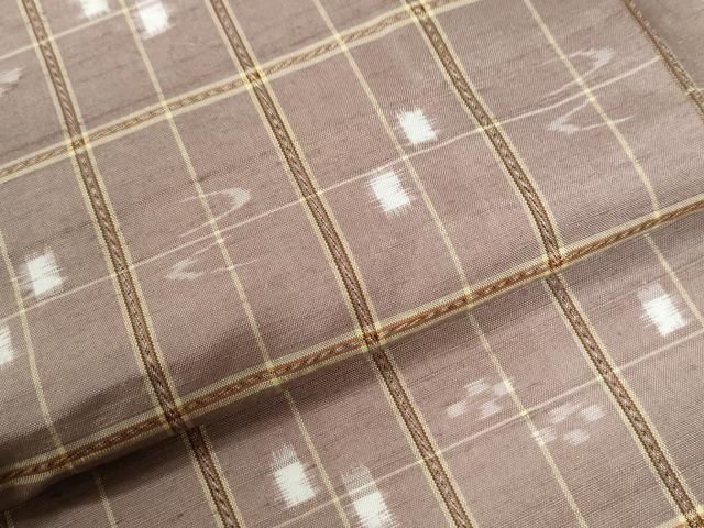 平和屋着物○本場琉球絣 紬 大城工房 やまと誂製 正絹 逸品 CABB4365yc