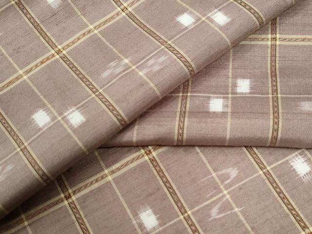 平和屋着物○本場琉球絣 紬 大城工房 やまと誂製 正絹 逸品 CABB4365yc