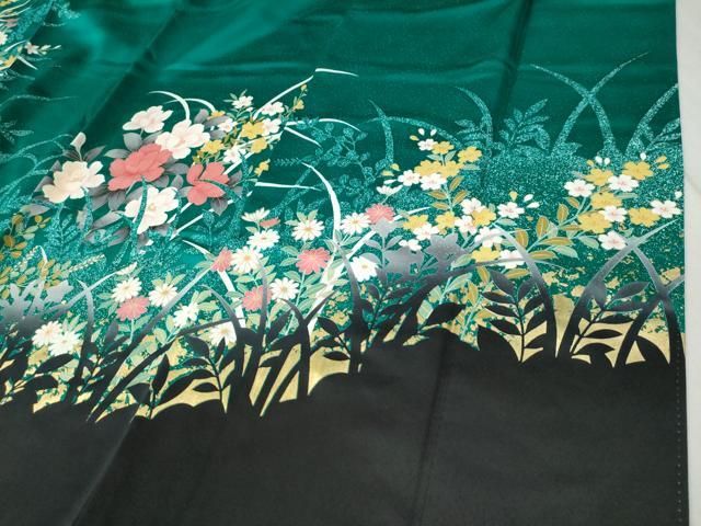 平和屋着物○豪華振袖 草花文 金彩 正絹 逸品 CABB4366yc - メルカリ