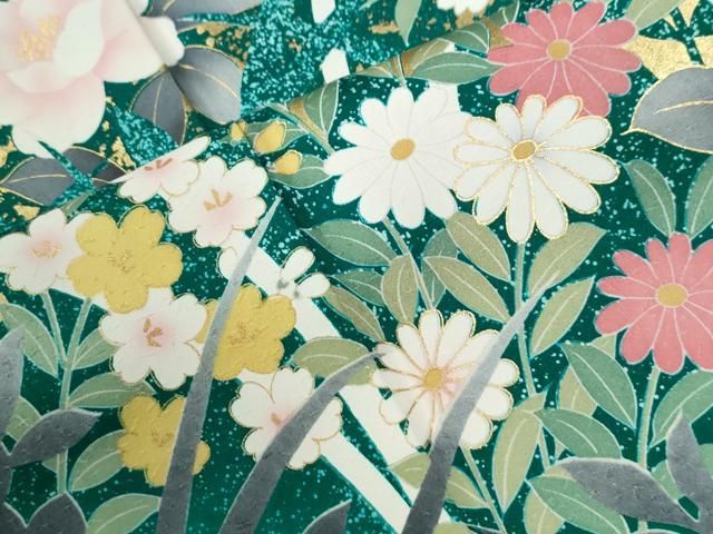 平和屋着物○豪華振袖 草花文 金彩 正絹 逸品 CABB4366yc - メルカリ