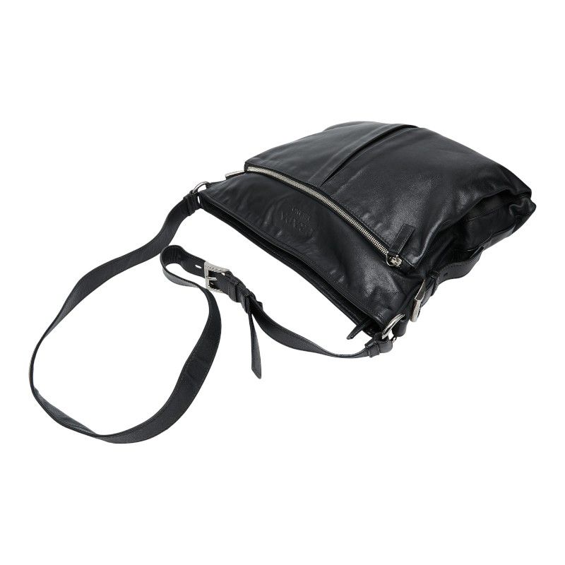 プラダ ロゴ 斜め掛け ショルダーバッグ VA0802 ブラック レザー