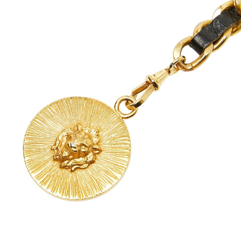 シャネル ココマーク ライオン モチーフ チェーンベルト ゴールド