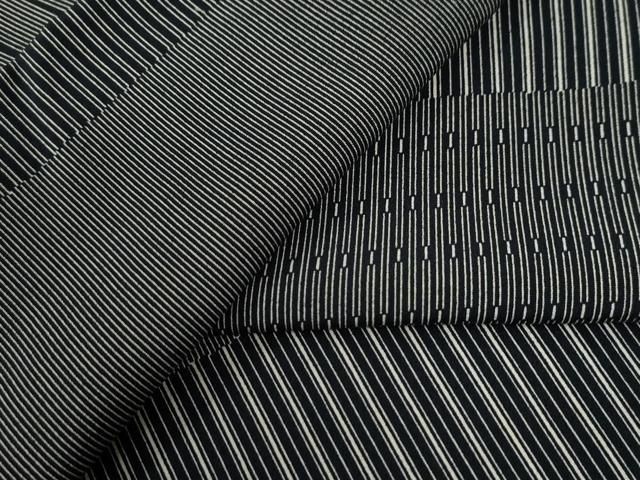 平和屋着物○江戸小紋 横段文 黒地 正絹 逸品 CABB4448yc - メルカリ