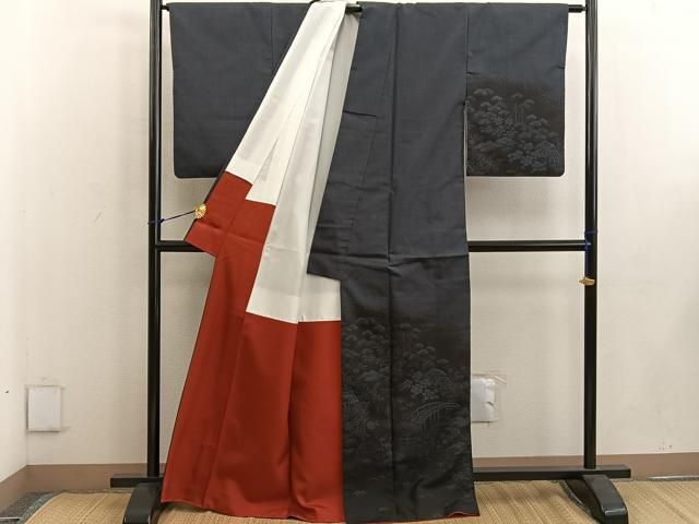 平和屋着物○訪問着 紬地 御所解花文 正絹 逸品 BAAW3438mz - メルカリ