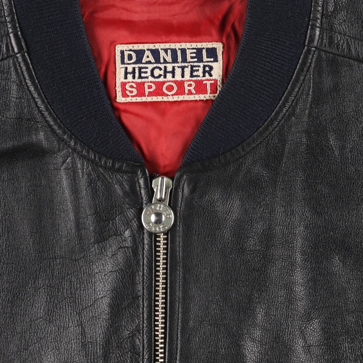 古着 ダニエルエシュテル DANIEL HECHTER レザーブルゾン メンズXL相当 