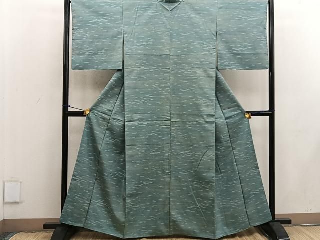 平和屋着物○上質な小紋 紬地 霞文 正絹 逸品 BAAW3456mz - メルカリ