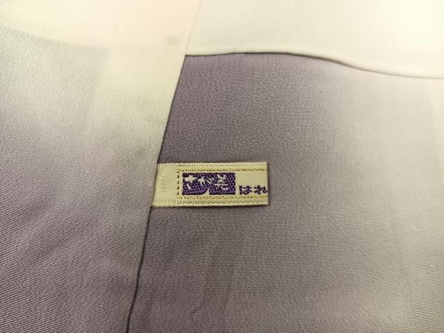 平和屋着物○伝統工芸士 染谷梅治 小紋 短冊亀甲花文 黒地 さが美扱い