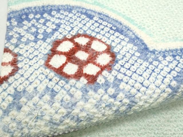 平和屋着物○名門 藤娘きぬたや・総絞り 九寸名古屋帯 総絞り 幾何学花