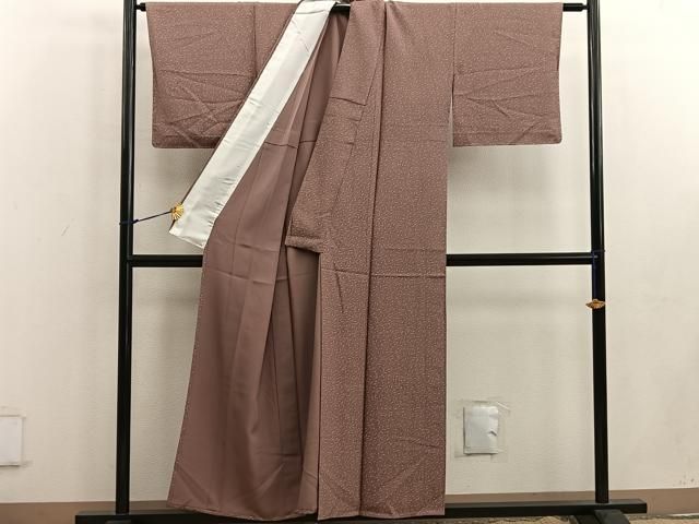 平和屋着物▽上質な小紋 単衣 草葉文 正絹 逸品 BAAW3534mz - メルカリ