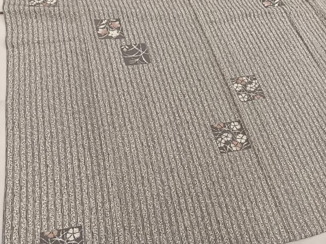 平和屋着物▽上質な小紋 単衣 色紙花文 正絹 逸品 BAAW3540mz - メルカリ