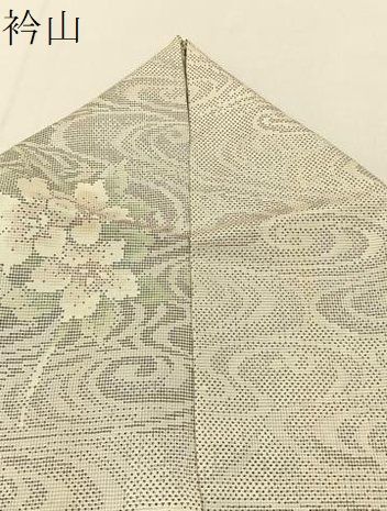 平和屋着物○都喜ヱ門 本場大島紬 白大島 9マルキ 流水花文 さが美扱い