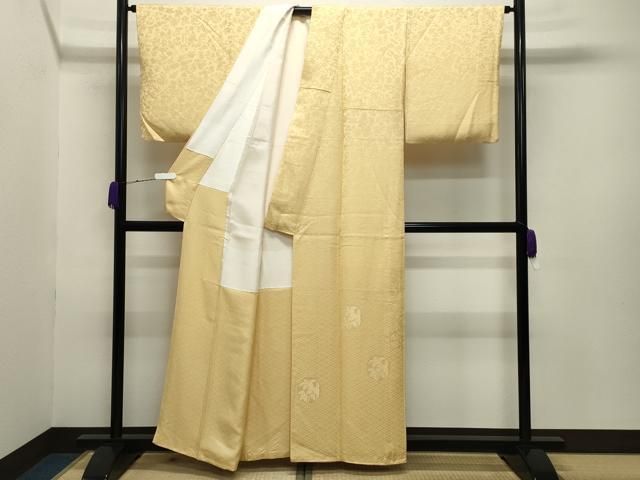 平和屋着物○無地絵羽訪問着 花丸文 卵色 正絹 逸品 CABB0166gh - メルカリ