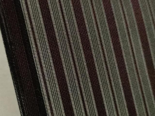 平和屋着物＊夏物 小紋 紗 縞 黒地 正絹 逸品 CABB9756ze - メルカリ