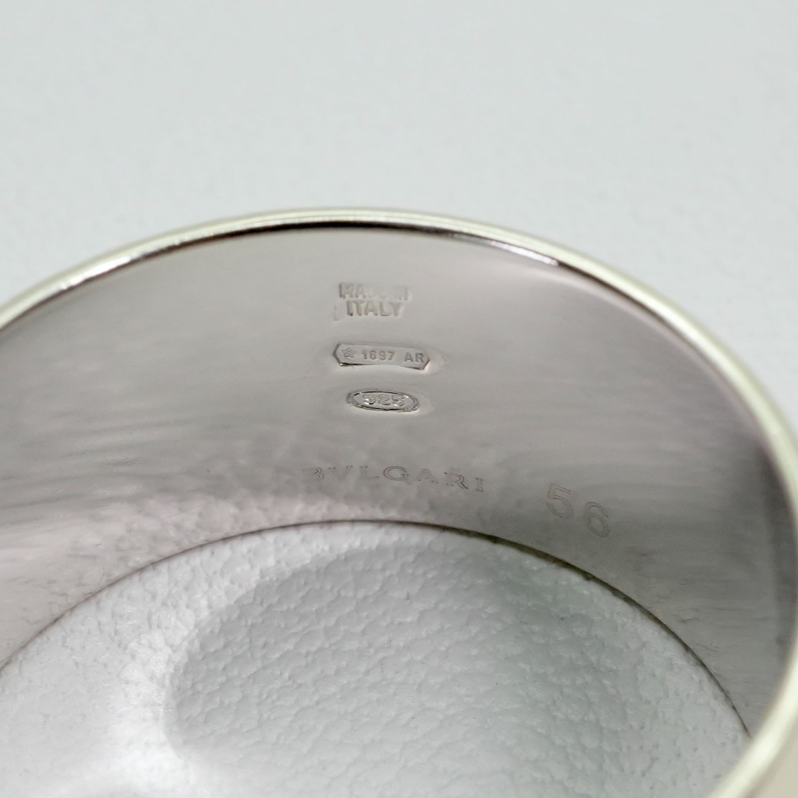 極美品17号 ブルガリ セーブザチルドレン シルバーリング#56/25-2586