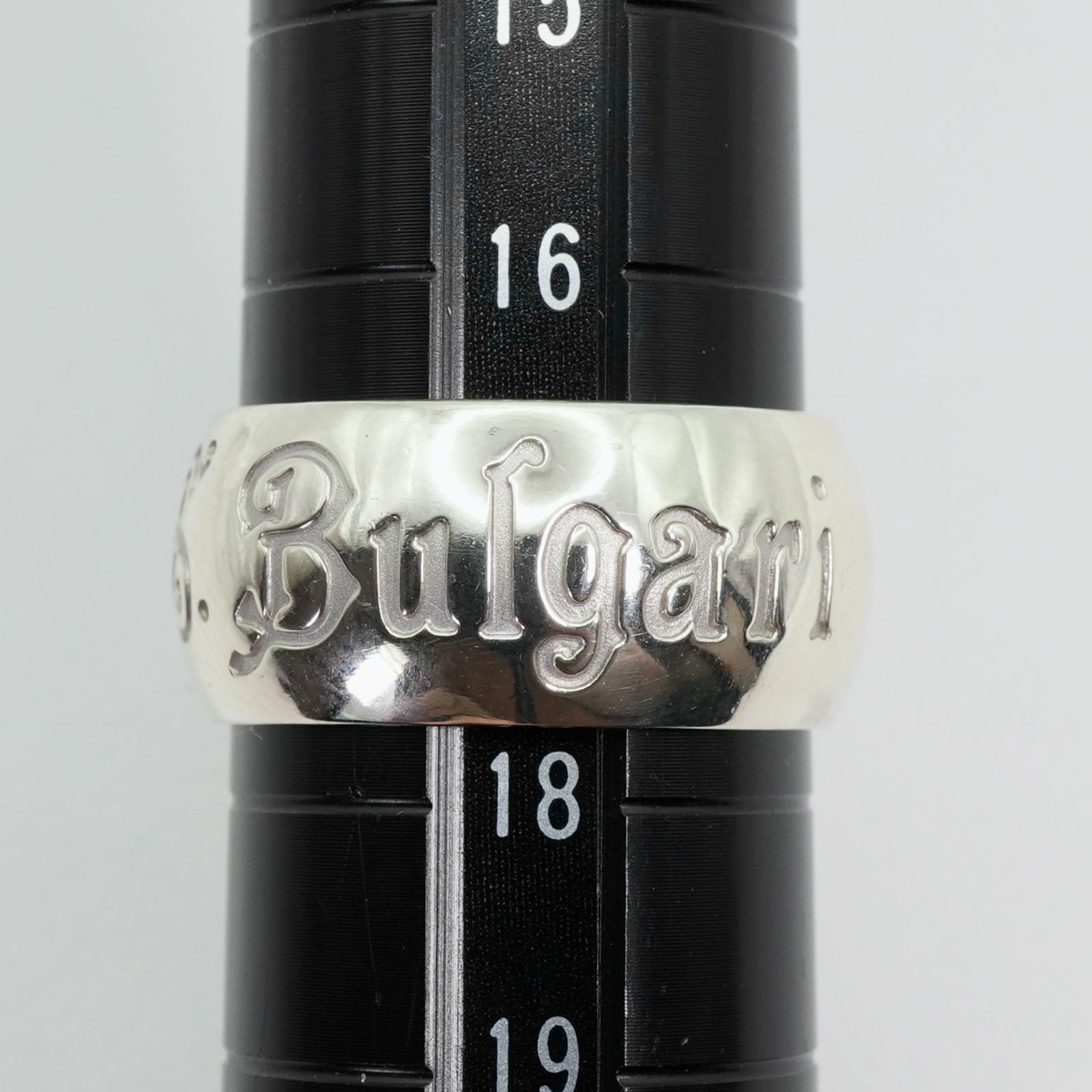 極美品17号 ブルガリ セーブザチルドレン シルバーリング#56/25-2586