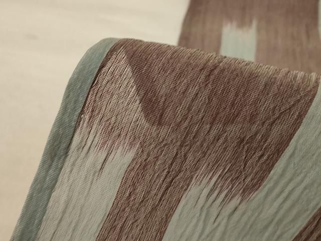 平和屋着物＊夏物 小千谷ちぢみ 幾何学文様 麻 逸品 AABF1619jd - メルカリ