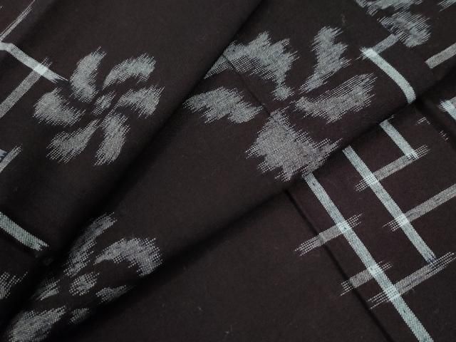 平和屋着物○久留米絣 単衣 舞花文 綿 逸品 CABB4652yc - メルカリ