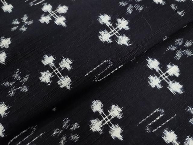 平和屋着物○本場琉球絣 綿琉球 単衣 霞吉祥文 綿 逸品 CABB4653yc