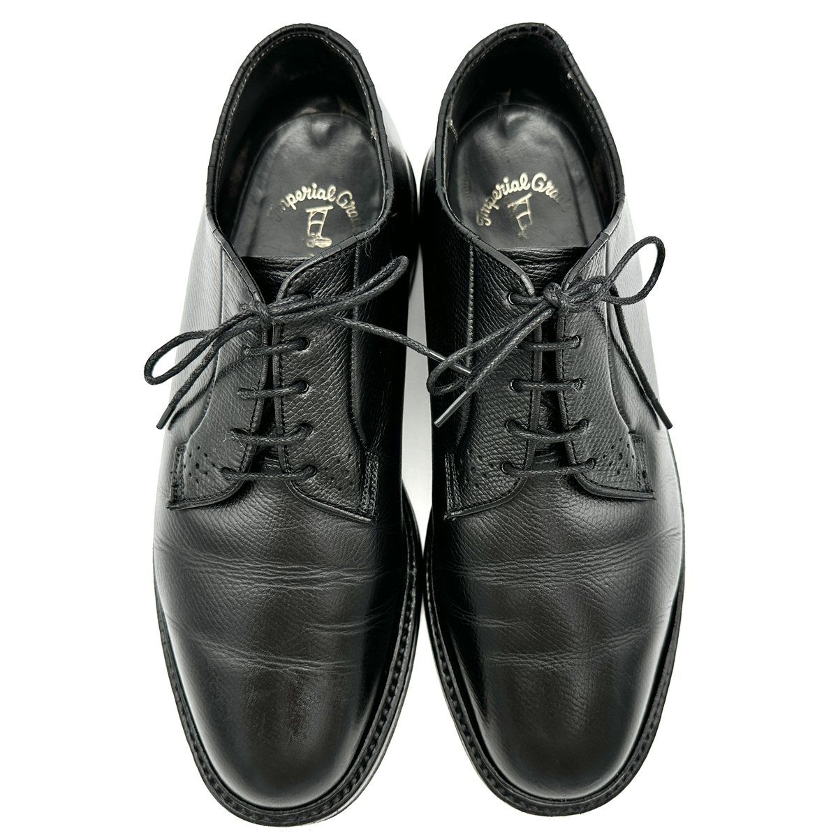  REGAL インペリアルグレード ドレスシューズ シボ革 プレーントゥ ブラック 2144 T ドレス ビジネスシューズ ブーツ 革靴
