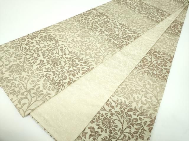 平和屋着物○全通柄袋帯 更紗花文 正絹 逸品 DABB4185ps - メルカリ