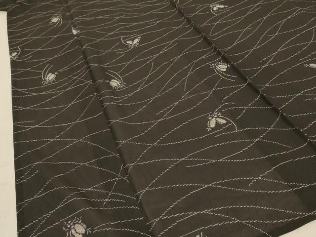 平和屋着物＊夏物 本場大島紬 夏大島 夏虫 正絹 逸品 AABF1661jd