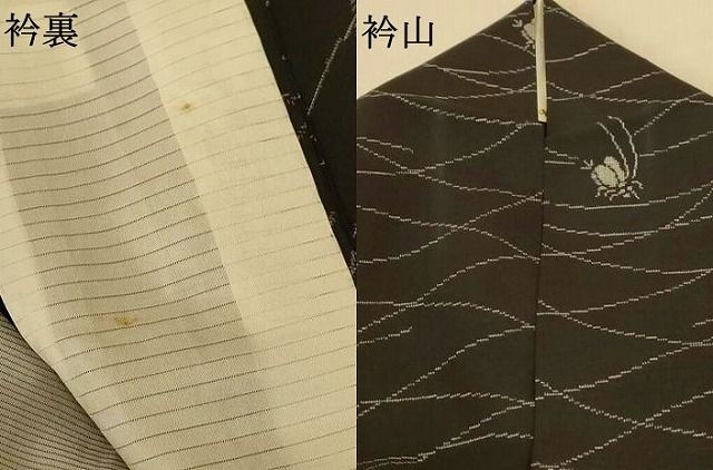 平和屋着物＊夏物 本場大島紬 夏大島 夏虫 正絹 逸品 AABF1661jd