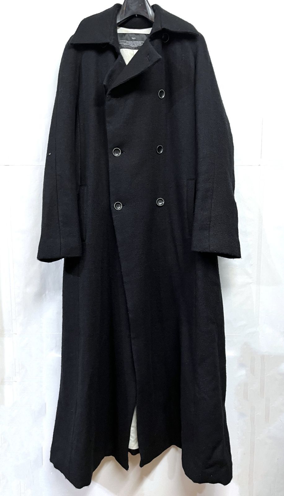 bajra｜バジュラ 134UC04 ウールリネン ベルト付 ロングコート - メルカリ