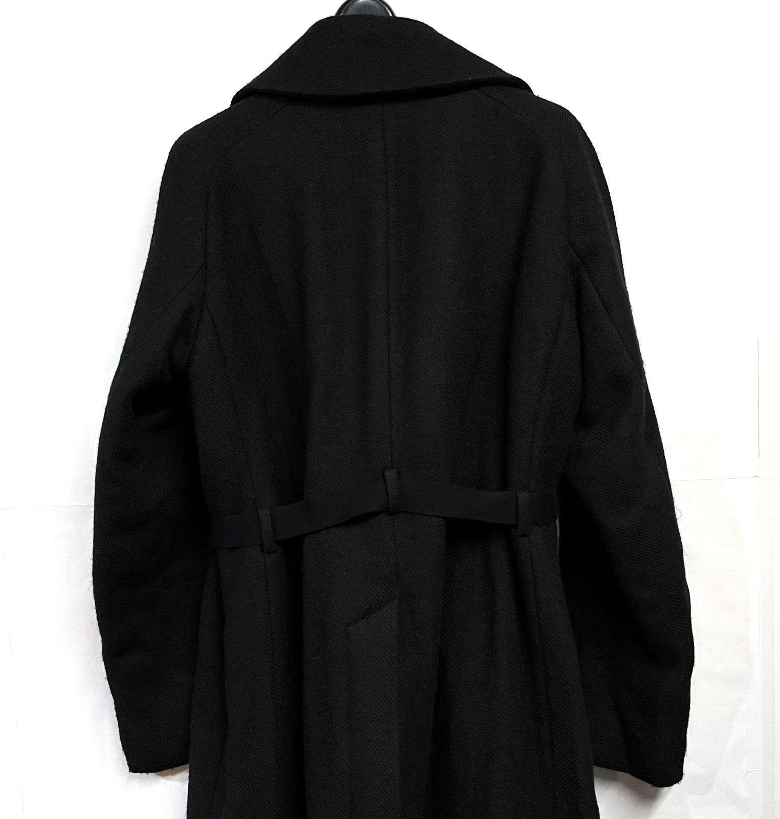 bajra｜バジュラ 134UC04 ウールリネン ベルト付 ロングコート - メルカリ