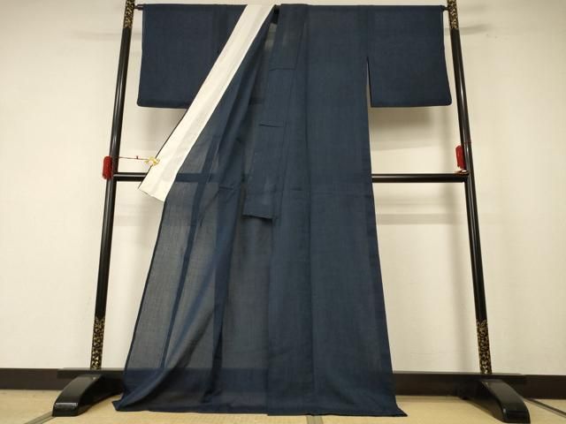 平和屋着物＊夏物 小紋 紗 縞 ロング丈 AABF1672jd - メルカリ