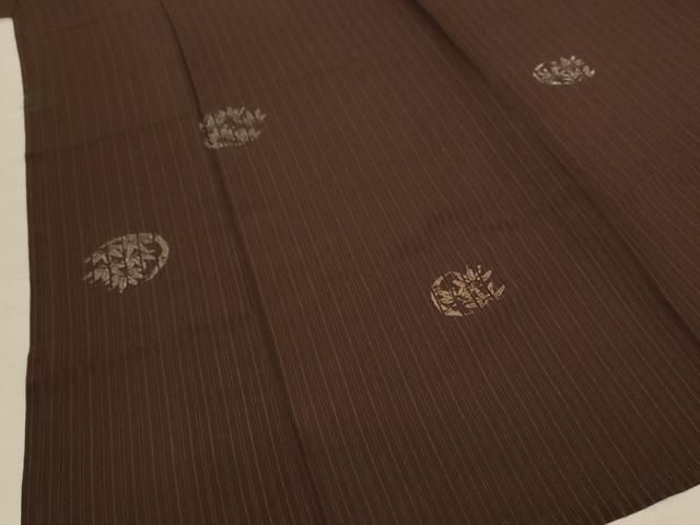 平和屋着物＊夏物 小紋 紗 笹文 銀糸 正絹 逸品 AABF1676jd - メルカリ