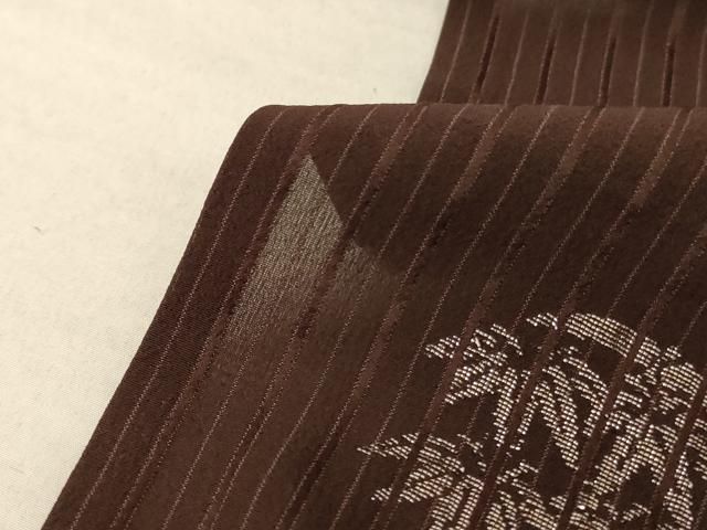 平和屋着物＊夏物 小紋 紗 笹文 銀糸 正絹 逸品 AABF1676jd - メルカリ