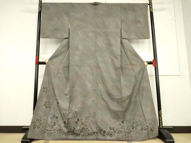 平和屋着物○菅原工房 菅原結作 漢方染紬 訪問着 舞花文 正絹 逸品