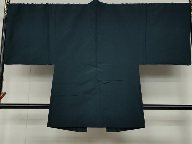 平和屋着物●男性　紬　アンサンブル　色無地　黒色　正絹　逸品　CAAS9325th 平和屋着物○男性 紬 アンサンブル 色無地 褐返色 正絹 逸品