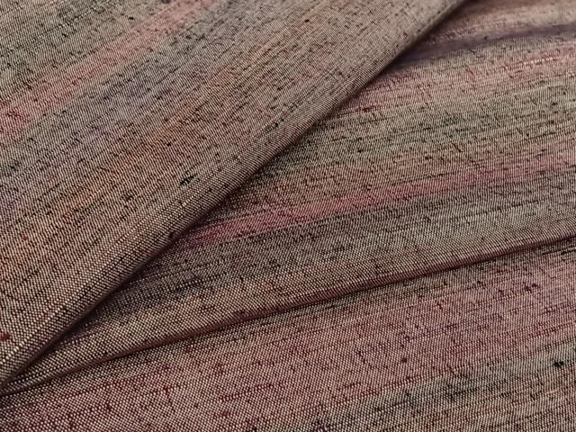 平和屋着物▽上質な紬 単衣 横段文 正絹 逸品 AABF2735jh - メルカリ