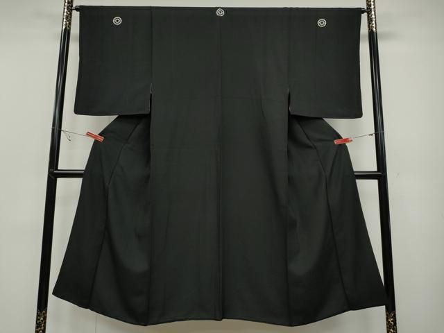 平和屋着物○男性 黒紋付 正絹 逸品 CABC2183ut - メルカリ