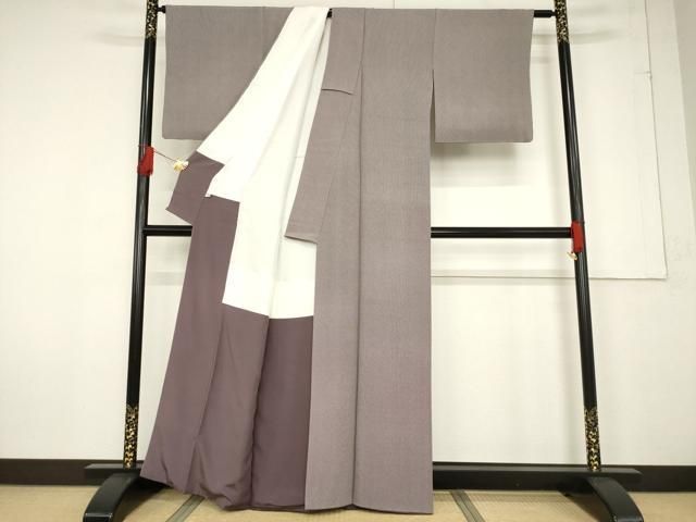 平和屋着物●江戸小紋　保科土山　行儀　正絹　逸品　DAAS2268tw 平和屋着物○伝統工芸士 保科土山 江戸小紋 行儀 正絹 逸品 AABF2882ck