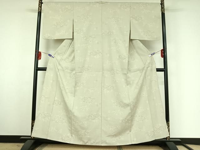 平和屋着物▽本塩沢 単衣 110亀甲 草花文 正絹 逸品 AABF4322jh - メルカリ