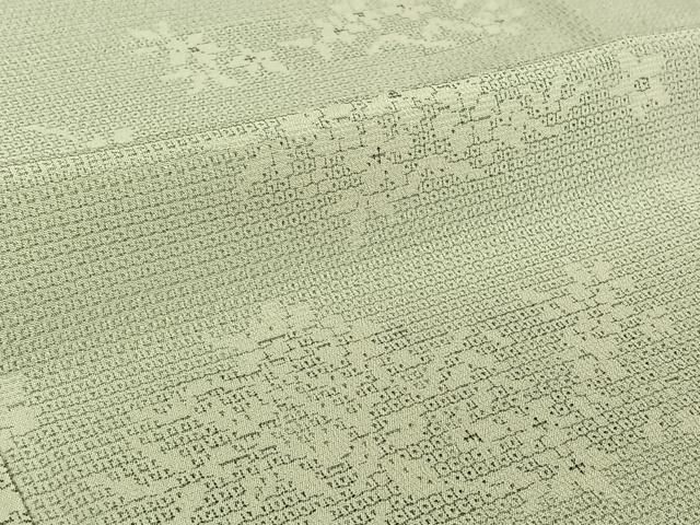 平和屋着物▽本塩沢 単衣 110亀甲 草花文 正絹 逸品 AABF4322jh - メルカリ