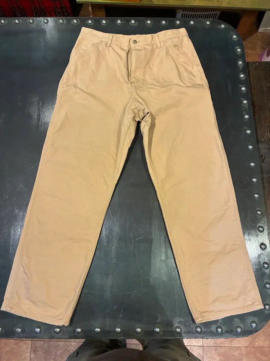 34) カーハート WIP シングルニー パンツ ベージュ - メルカリ