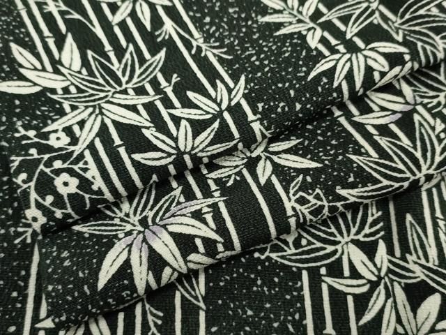 平和屋着物○上質な小紋 笹竹文 正絹 逸品 AABF2961cs - メルカリ