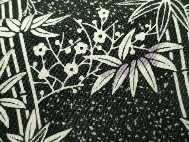 平和屋着物○上質な小紋 笹竹文 正絹 逸品 AABF2961cs - メルカリ