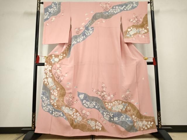 平和屋着物○訪問着 作家物 辻が花 絞り 金彩 正絹 逸品 AABF2978cs