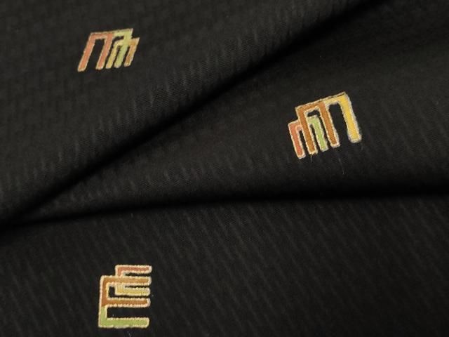 平和屋着物▽上質な小紋　単衣　源氏香　正絹　逸品　未使用　DAAS0341az 平和屋着物○上質な小紋 源氏香 黒地 金彩 正絹 逸品 AABF3033cs