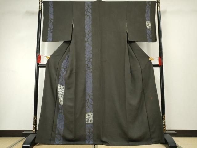 平和屋着物○染織工芸むつろ 辻が花 手描き 絞り 訪問着 絞り 草花間道