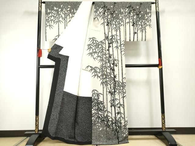 平和屋着物○伝統工芸士 水谷滉 訪問着 松竹梅文 正絹 逸品 AABF4209cs